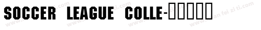 Soccer League Colle字体转换
